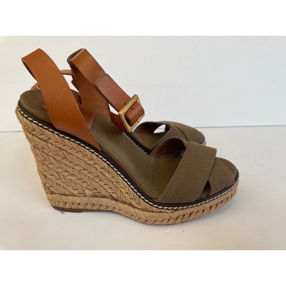 Tory Burch Fabian Espadrille Wedges. Size 6 - Picture 5 of 6